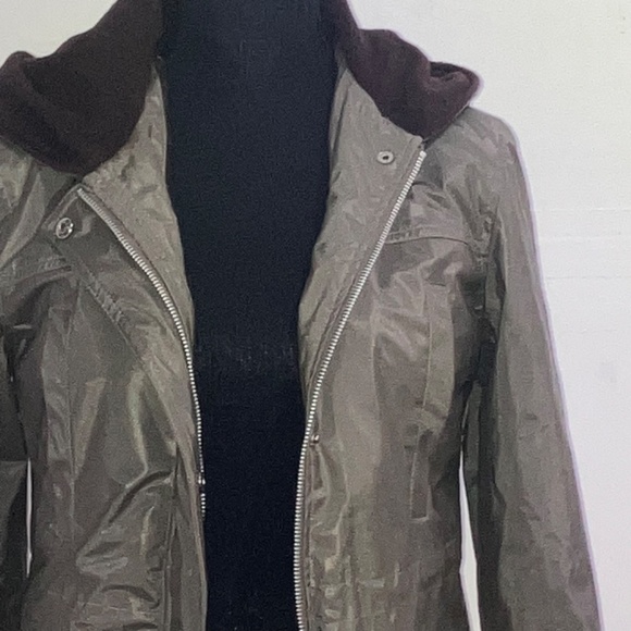 Metallic gray/brown lined coat - Picture 7 of 15